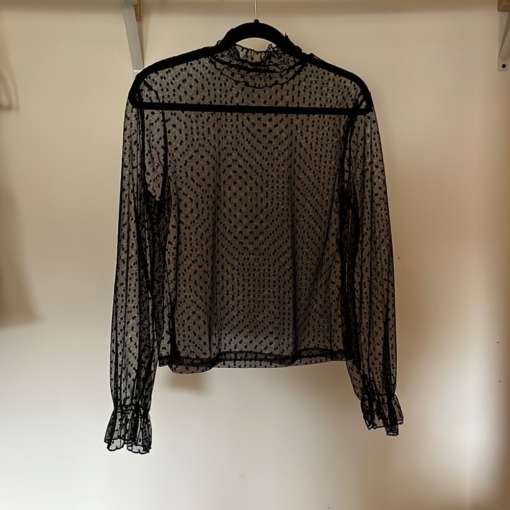 Sheer Polka Dot Top